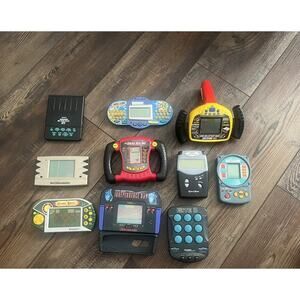 10 VTG Handheld Electronic Game Lot Radica Tiger Excalibur Racing Casino PLUS!